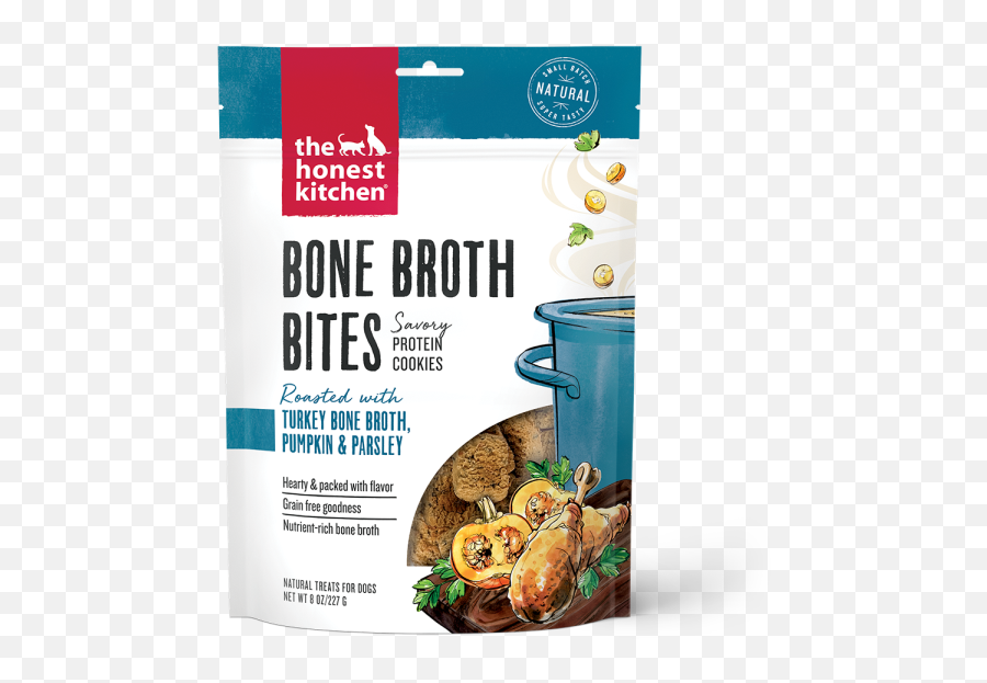 Honest Kitchen Dog Bone Broth Bites W Turkey Bone Broth U0026 Pumpkin 8oz - Bone Broth Bites Emoji,Dog Bone Png