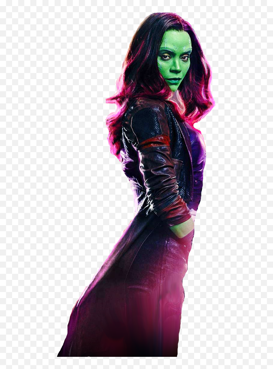 Png Gamora Of The Galaxy - Gamora Costume Zoe Saldana Emoji,Gamora Png