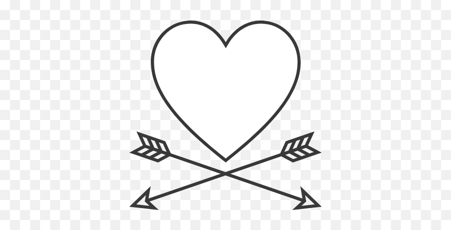 Crossed Arrows Heart Graphic - Language Emoji,Crossed Arrows Logo