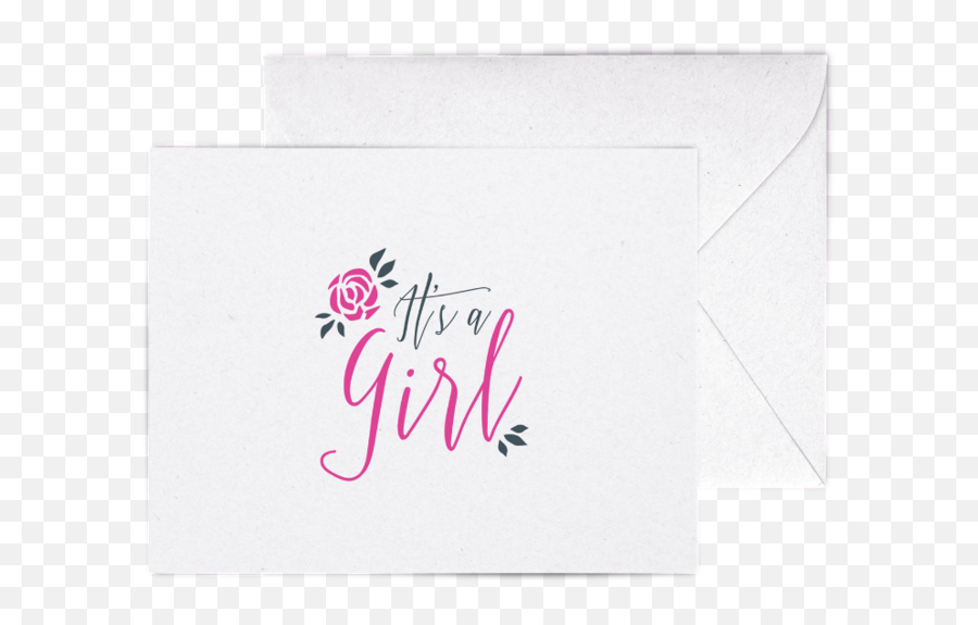 Itu2019s A Girl Card - Girly Emoji,Its A Girl Png