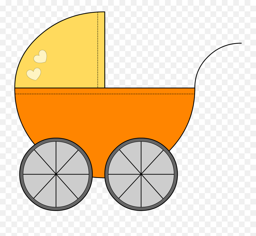Yellow Baby Carriage Clipart Emoji,Baby Carriage Clipart