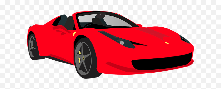 Sportscar Car Sports Racing - Ferrari Car Clipart Ong Emoji,Sports Car Clipart