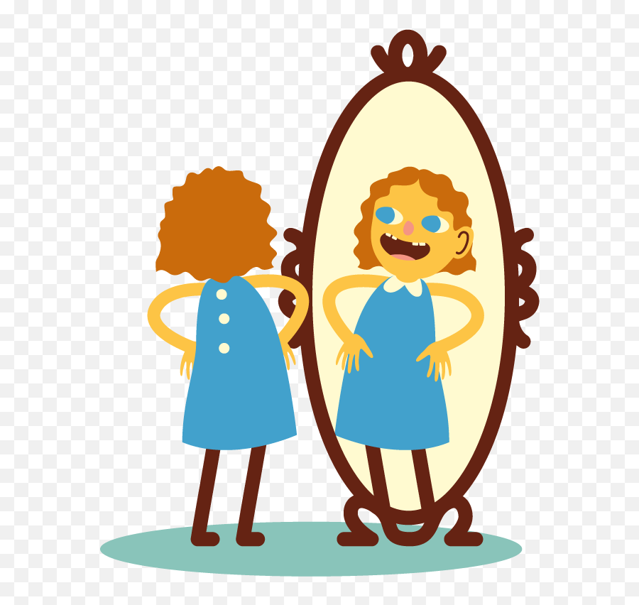 Mirror Clipart Self Esteem - Sharing Emoji,Mirror Clipart