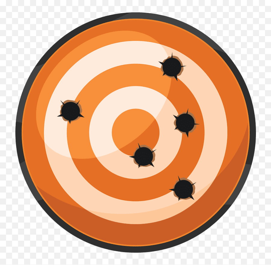 Target Clipart Transparent Background 4 - Clipart World Emoji,Bullet Holes Clipart