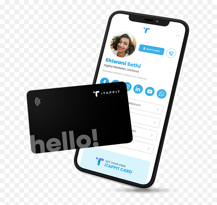 Itappit - New Age Smart Business Cards Emoji,Facebook And Instagram Logo For Business Cards
