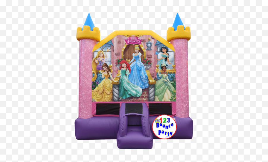 Disney Princess Castle From 123 Bounce Party Emoji,Princess Castle Png