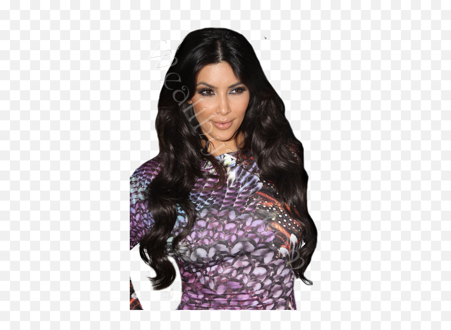 Download P 50933 Kim Kardashian Body Wave Full Lace - Kim Emoji,Wave Hair Png