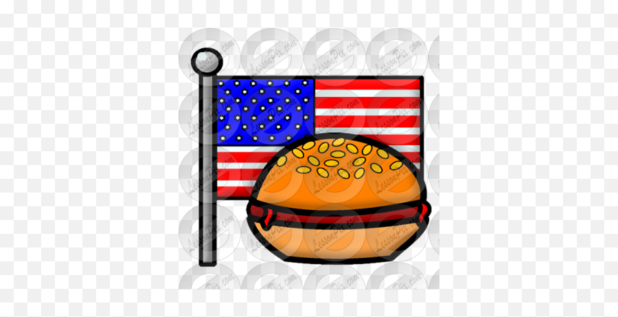 Burger Picture For Classroom Therapy - American Emoji,Burger Clipart