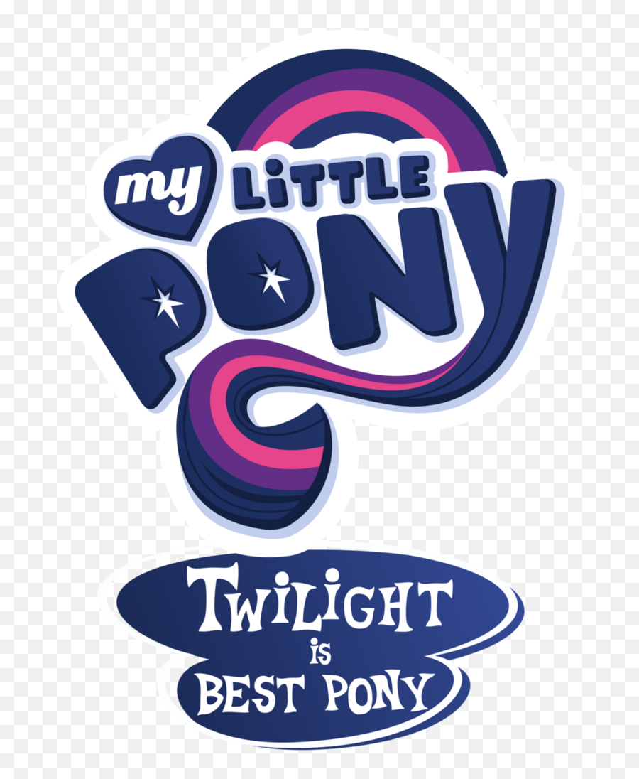 Twilight Logo Png - My Little Pony Twilight Sparkle Is Best Mlp The Best Pony Twilight Sparkle Emoji,My Little Pony Logo