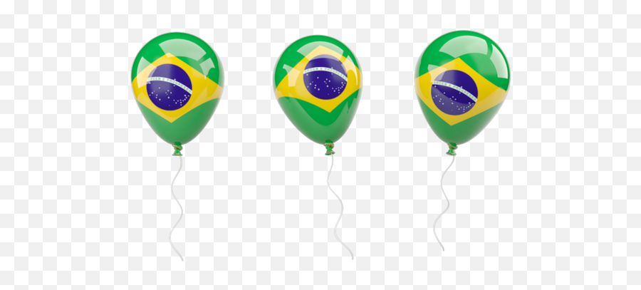 Air Balloons Illustration Of Flag Of Brazil - Png Flag Of Brazil Balloon Emoji,Brazil Flag Png