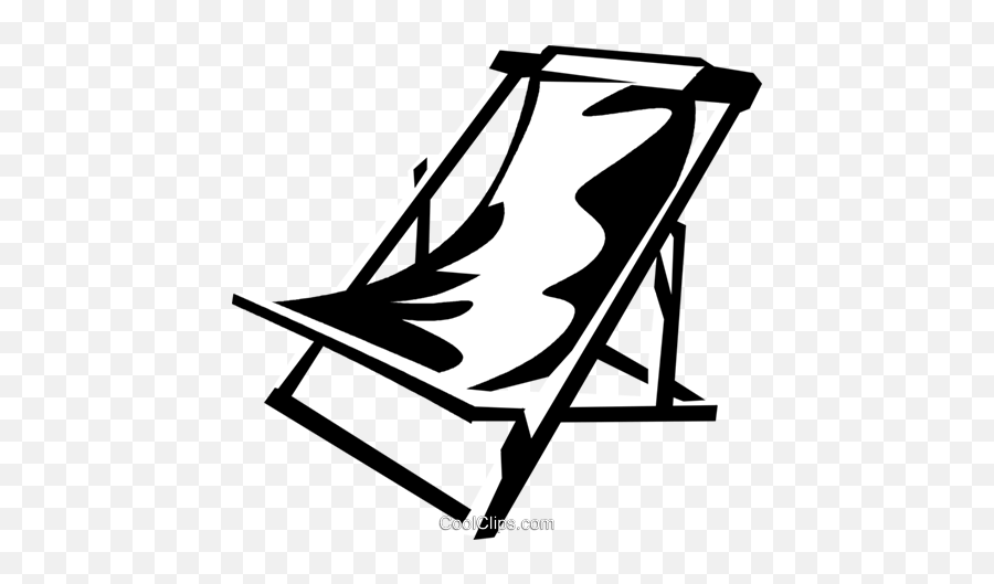 Beach Chair Royalty Free Vector Clip - Cadeira De Praia Vetor Emoji,Beach Chair Clipart