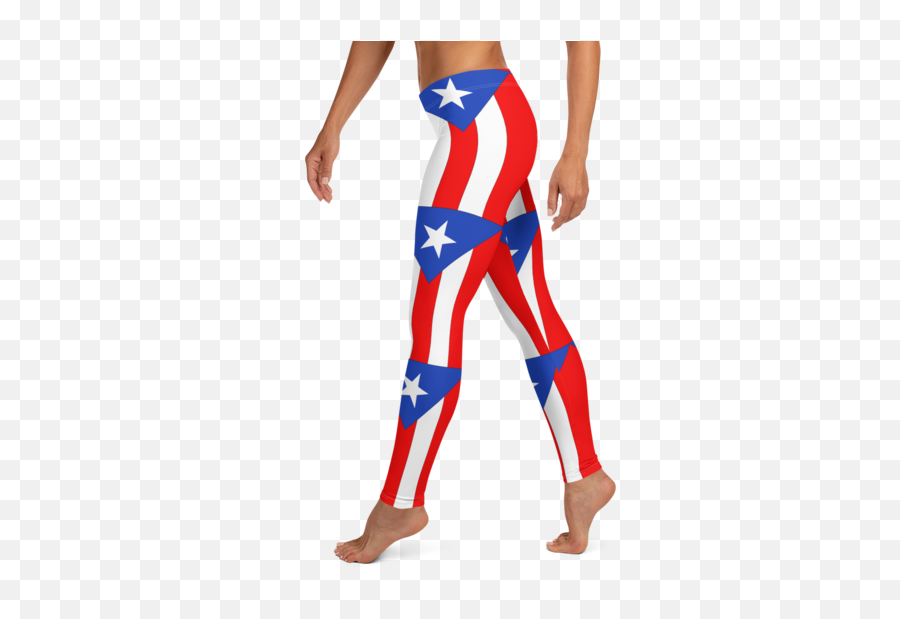 Puerto Rico Flag Pattern Leggings Boricuacom - Leggings Emoji,Puerto Rican Flag Png