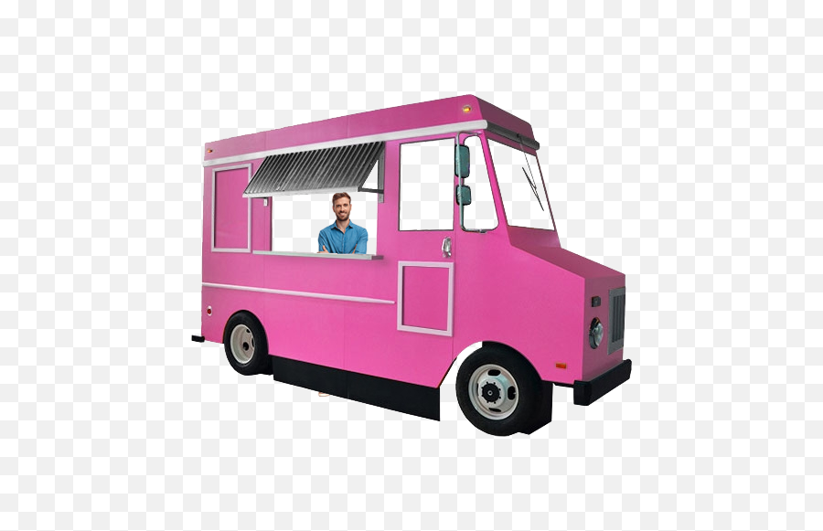 Pink Faux Food Truck - Commercial Vehicle Emoji,Food Truck Png