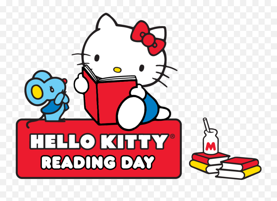 Promotions Hello Kitty Reading At Sanrio - Hello Kitty Hello Kitty Reading Transparent Background Emoji,Hello Kitty Png