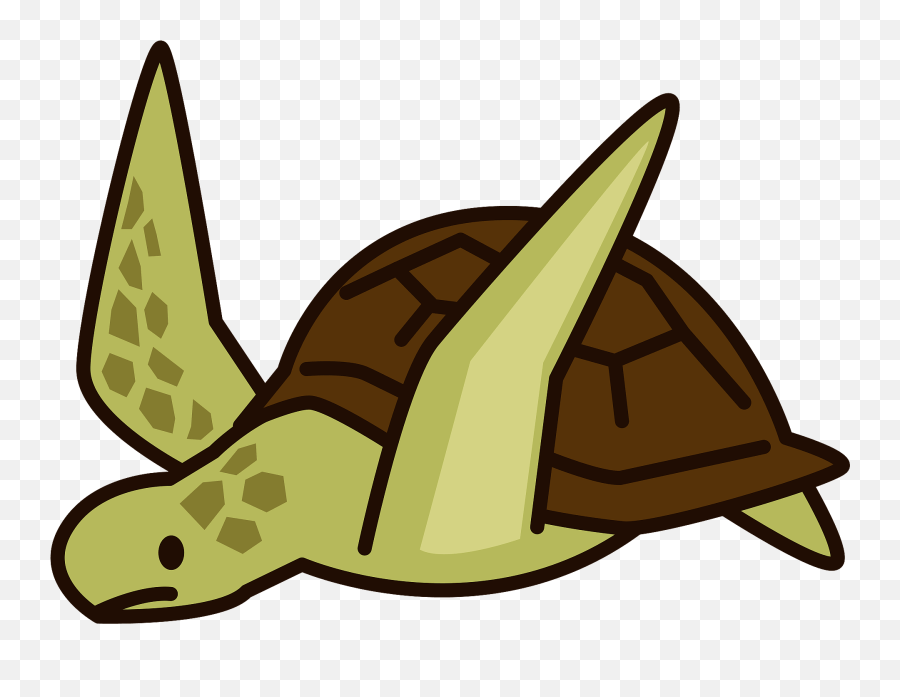 Sea Turtle Animal Clipart - Animal Flippers Clipart Png Emoji,Sea Animals Clipart