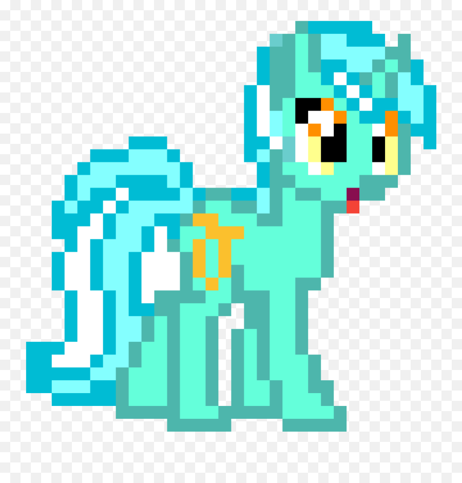 Lyra Pixel Art - Mlp Pixel Art Lyra Emoji,Pixel Art Png