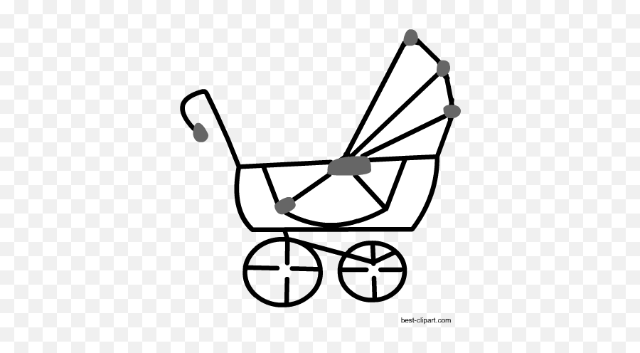 Download Black And White Baby Carriage Emoji,Baby Carriage Clipart