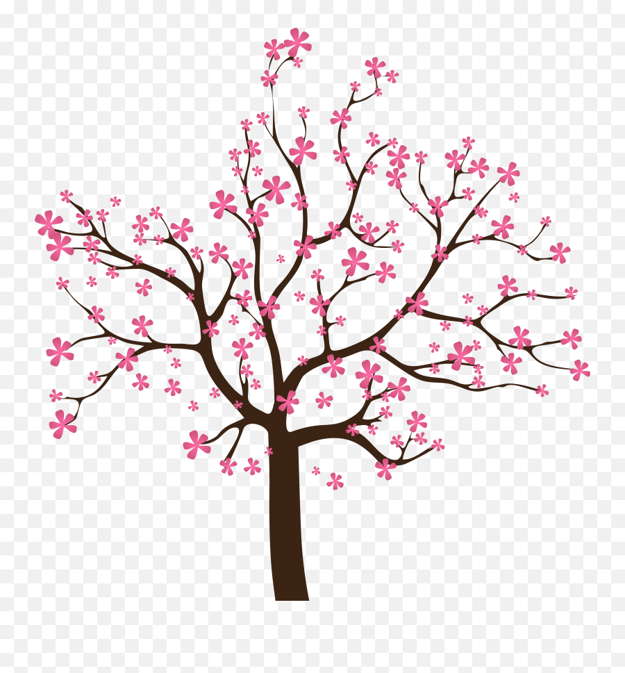 Library Of Cherry Blossom Tree Clipart - Spring Tree Clipart Emoji,Tree Clipart