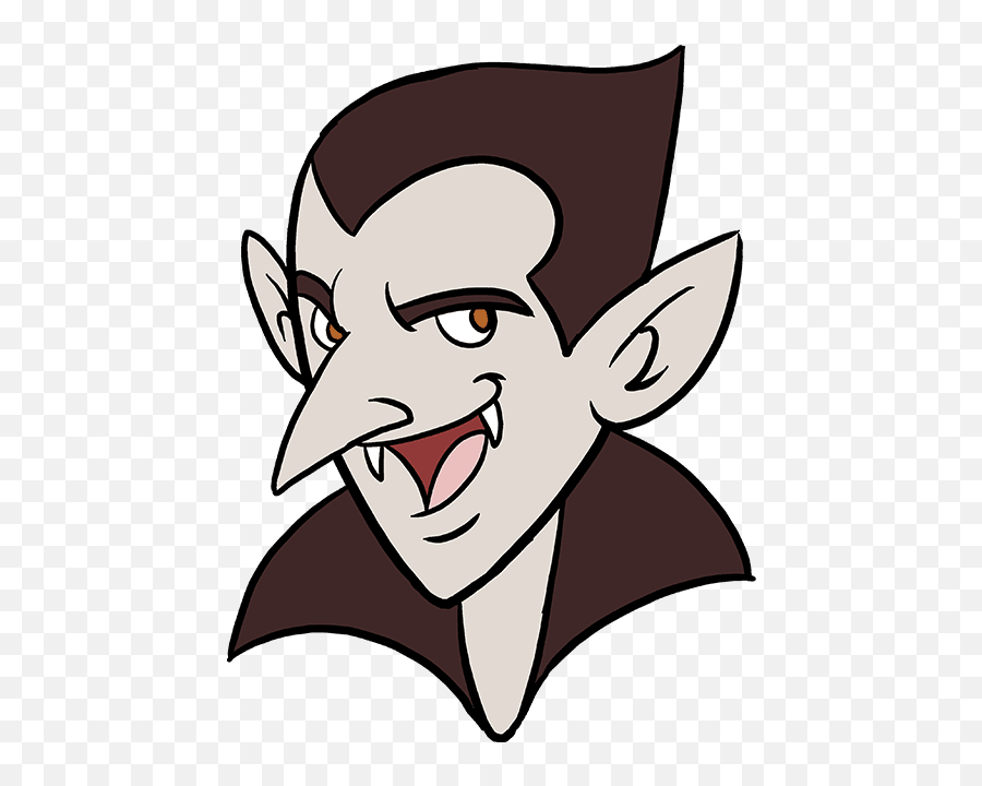 How To Draw Vampire Clipart - Vampire Drawings Emoji,Vampire Clipart