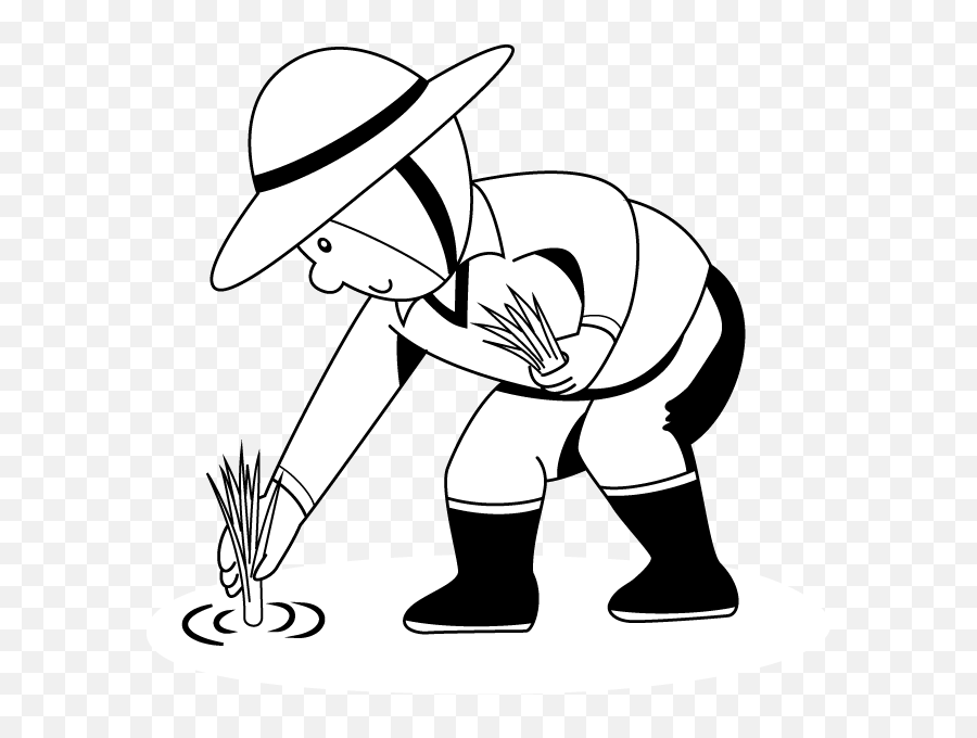 Free Farm Planting Cliparts Download Free Clip Art Free - Man Planting Rice Drawing Emoji,Farmer Clipart