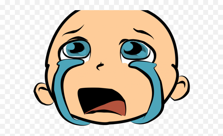 Crying Clipart Hurt Girl - Crying Baby Face Cartoon Png Emoji,Crying Boy Clipart