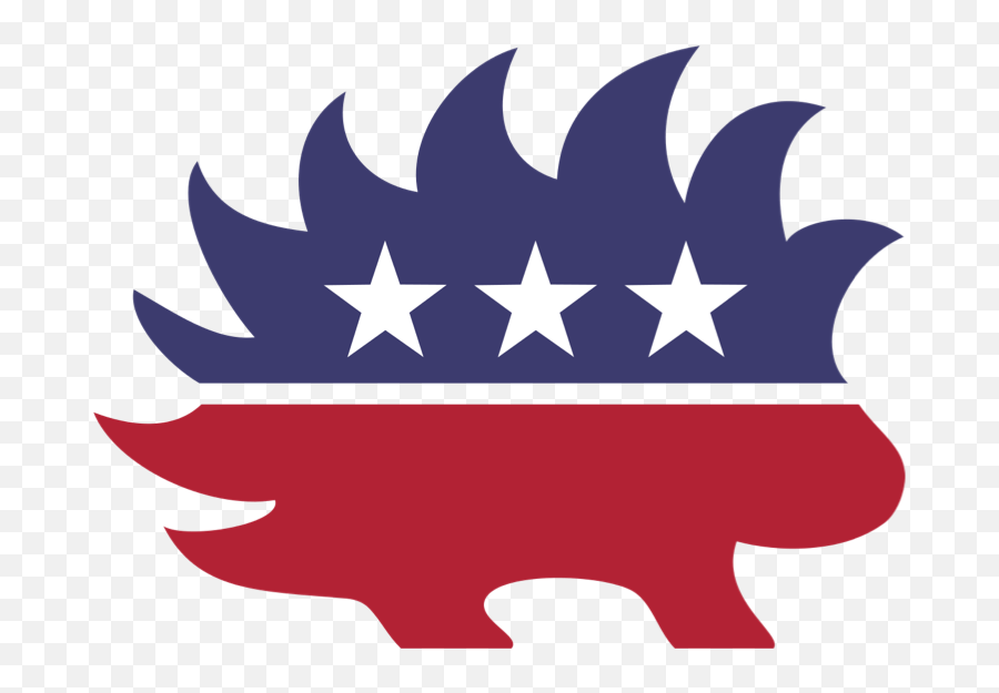 If A Republican Is An Elephant And A Democrat Is A Donkey - Libertarian Porcupine Emoji,Republican Elephant Logo
