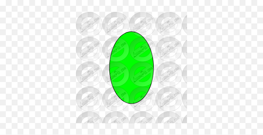 Green Oval Picture For Classroom - Dot Emoji,Oval Clipart