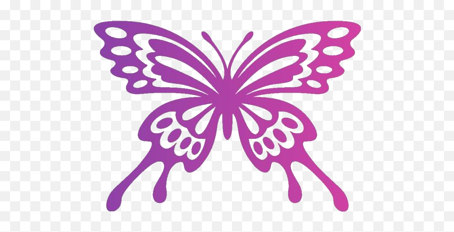Papillon Butterfly Silhouette Transparent Background - Butterfly Black Paint Emoji,Butterfly Silhouette Png