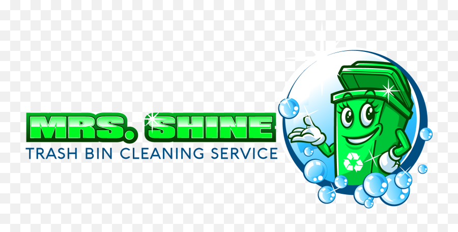 Mrs - Clean Trash Bins Logo Design Emoji,Cleaning Service Logo