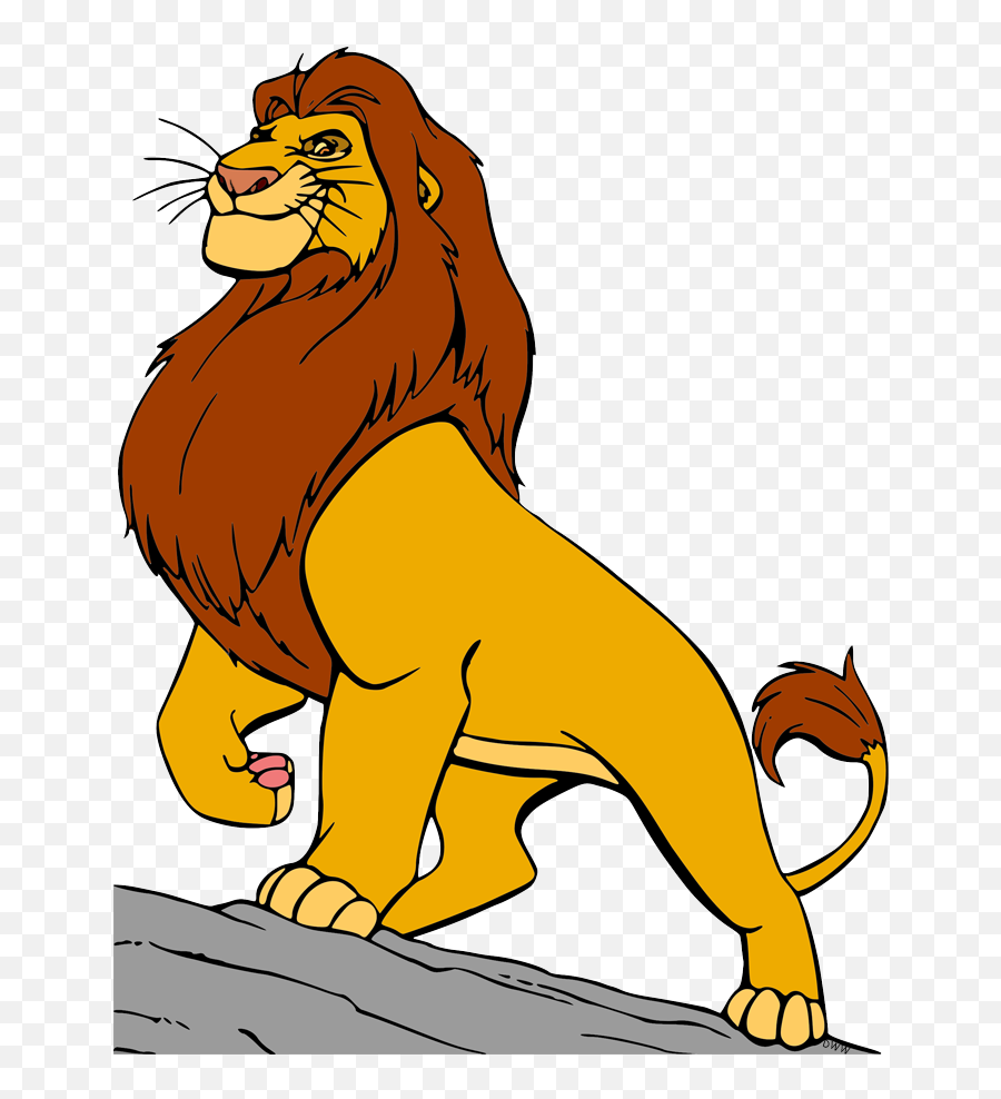 Lion King Mufasa And Sarabi - Clipart Disney King Mufasa Emoji,Lion King Clipart Black And White