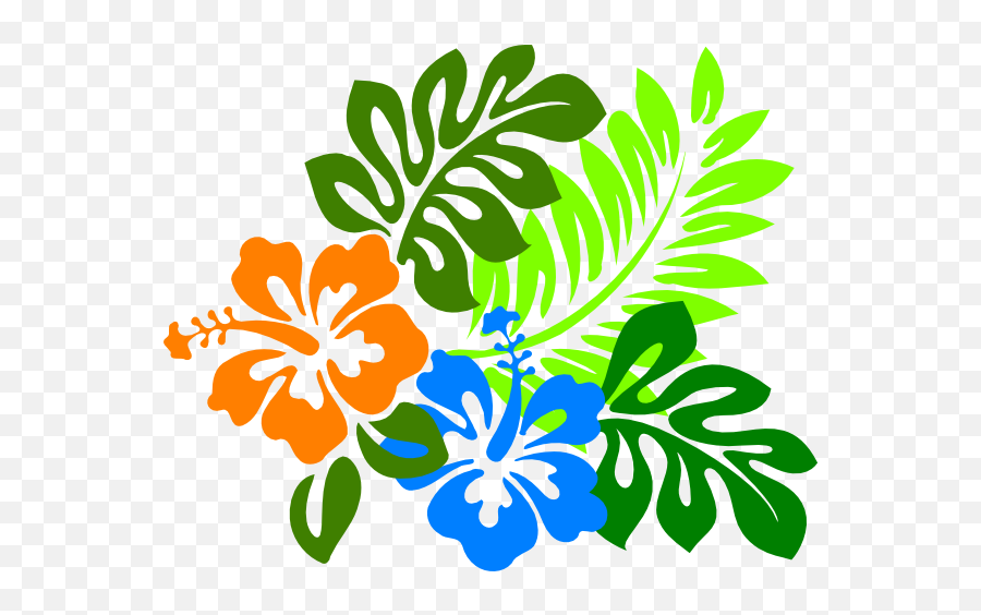 This Free Clipart Png Design Of Keanu Hibiscus Clipart - Hawaiian Theme Clipart Emoji,Hibiscus Clipart