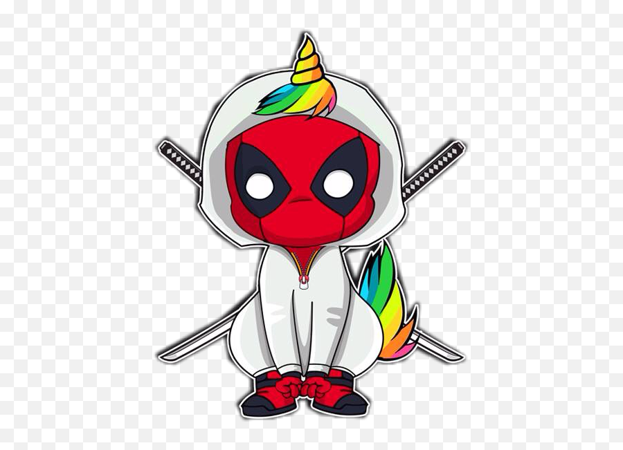 Deadpool Deadpoolunicorn Unicorn Sticker By Kia - Deadpool Emoji,Deadpool Clipart