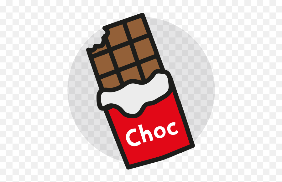 Download Hd Snack Clipart Unhealthy - Easy Cartoon Chocolate Bar Emoji,Snack Clipart