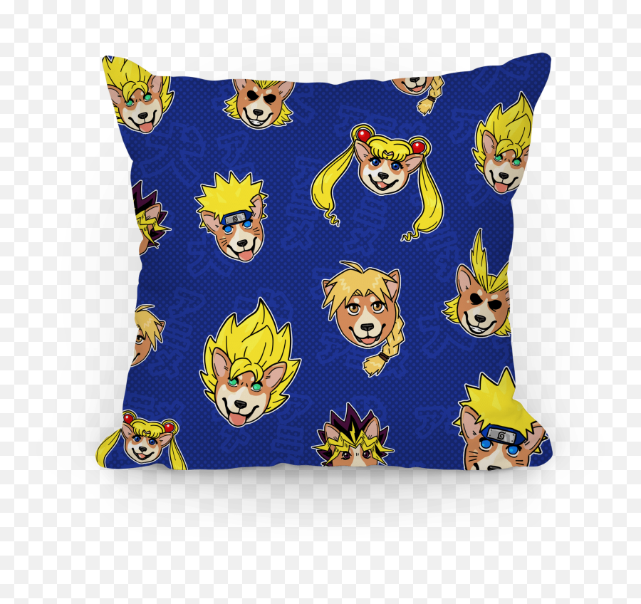 Anime Hair Corgis Pillows Lookhuman - Decorative Emoji,Anime Hair Transparent