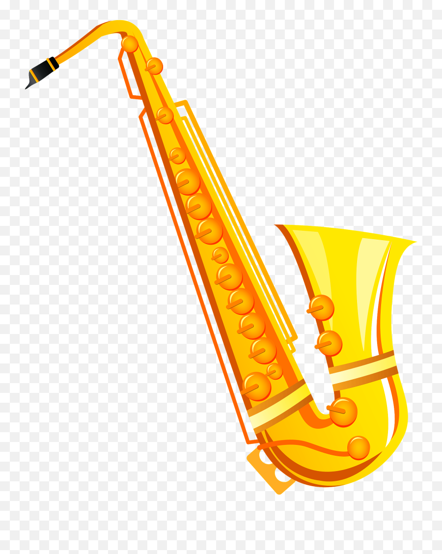 Saxophone Musical Instrument Clipart Free Download - Instruments Clipart Png Emoji,Saxophone Png