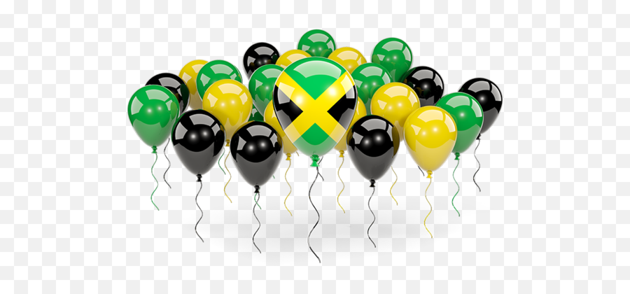 Balloons With Colors Of Flag Illustration Of Flag Of Jamaica Emoji,Jamaican Flag Png