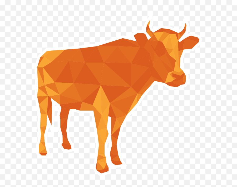 Orange Cow Clipart - Full Size Clipart 3914005 Pinclipart Orange Cow Clipart Emoji,Cow Clipart