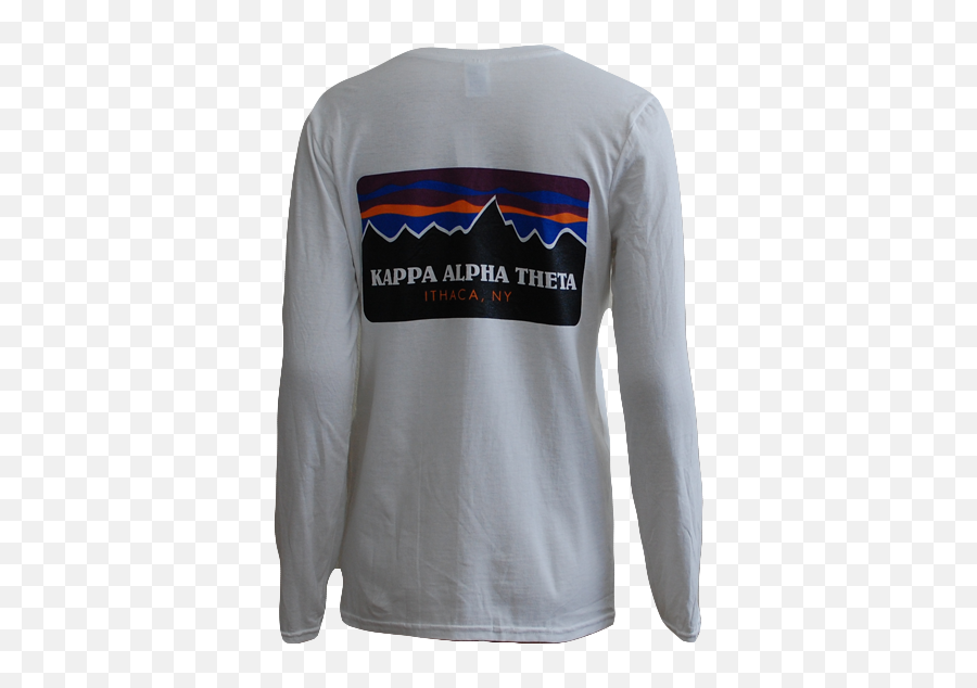 Kappa Alpha Theta Patagonoia Long Sleeve - Adam Block Design Emoji,Patagonia Logo T Shirts