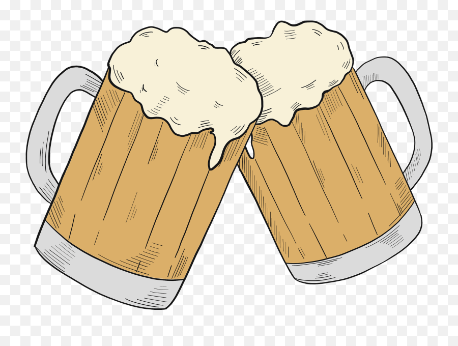 Beer Mugs Clipart Free Download Transparent Png Creazilla Emoji,Beer Mugs Clipart