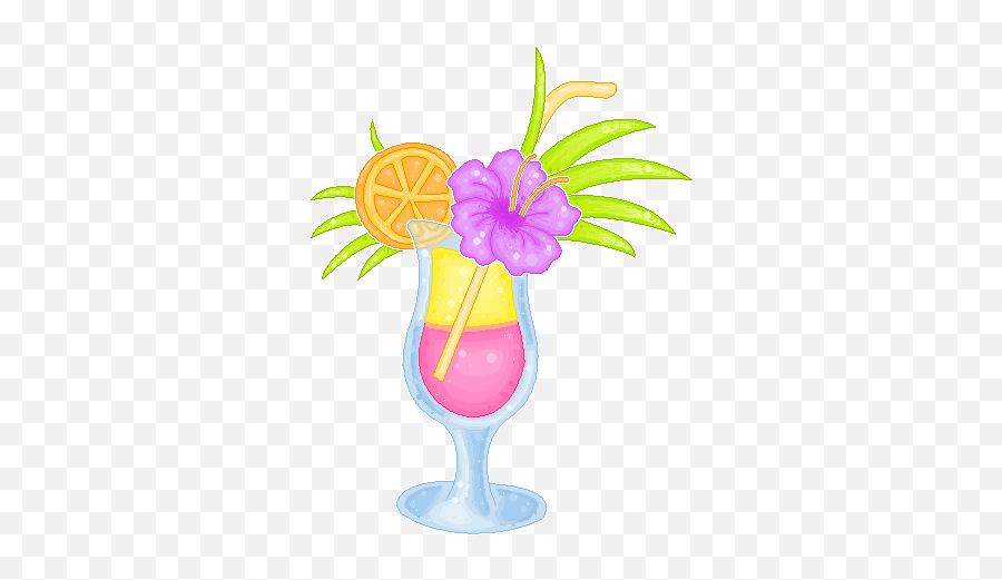 Clipart Tropical Drink - Clip Art Library Emoji,Coconut Drink Clipart