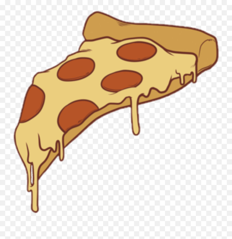 Hawaiian Pizza Drawing Sticker Pizza Party - Pizza Png Emoji,Pizza Clipart Transparent