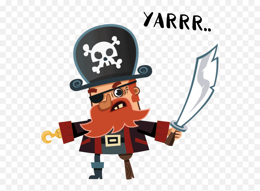 Animated Pirate Stickers By Pixel Envision Ltd Emoji,Pirates Hat Clipart