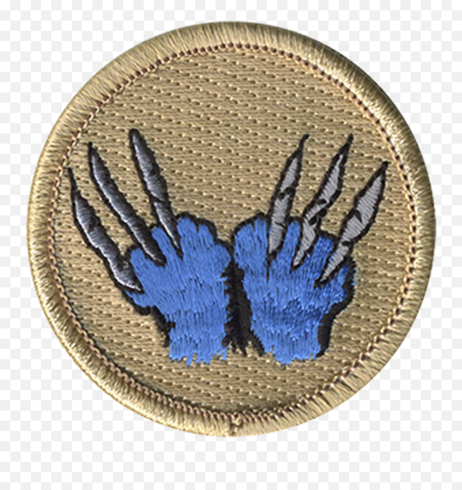 Blue Wolverine Patrol Patch Emoji,Wolverine Claws Png