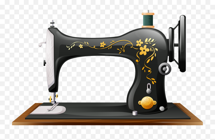 Sewing Machine Clipart - Clipart Vintage Sewing Machine Emoji,Sewing Machine Clipart