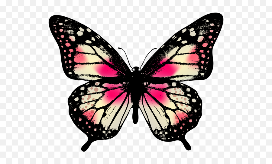 Monarch Butterfly Emrald Png Free - Transparent Background Pink Butterfly Clipart Emoji,Monarch Butterfly Clipart
