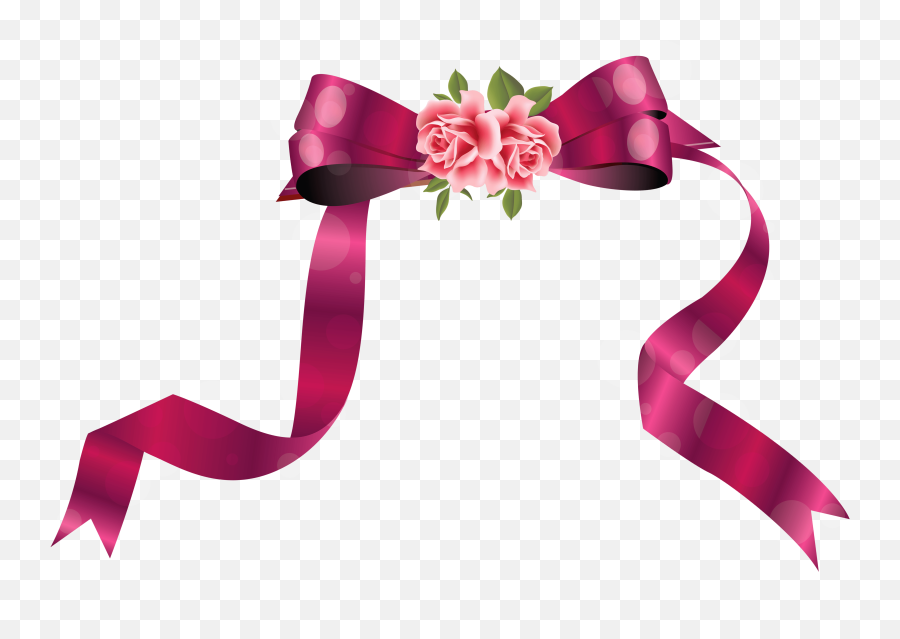 Free Decorative Ribbon Cliparts - Ribbons Decoration Clip Art Emoji,Ribbon Clipart