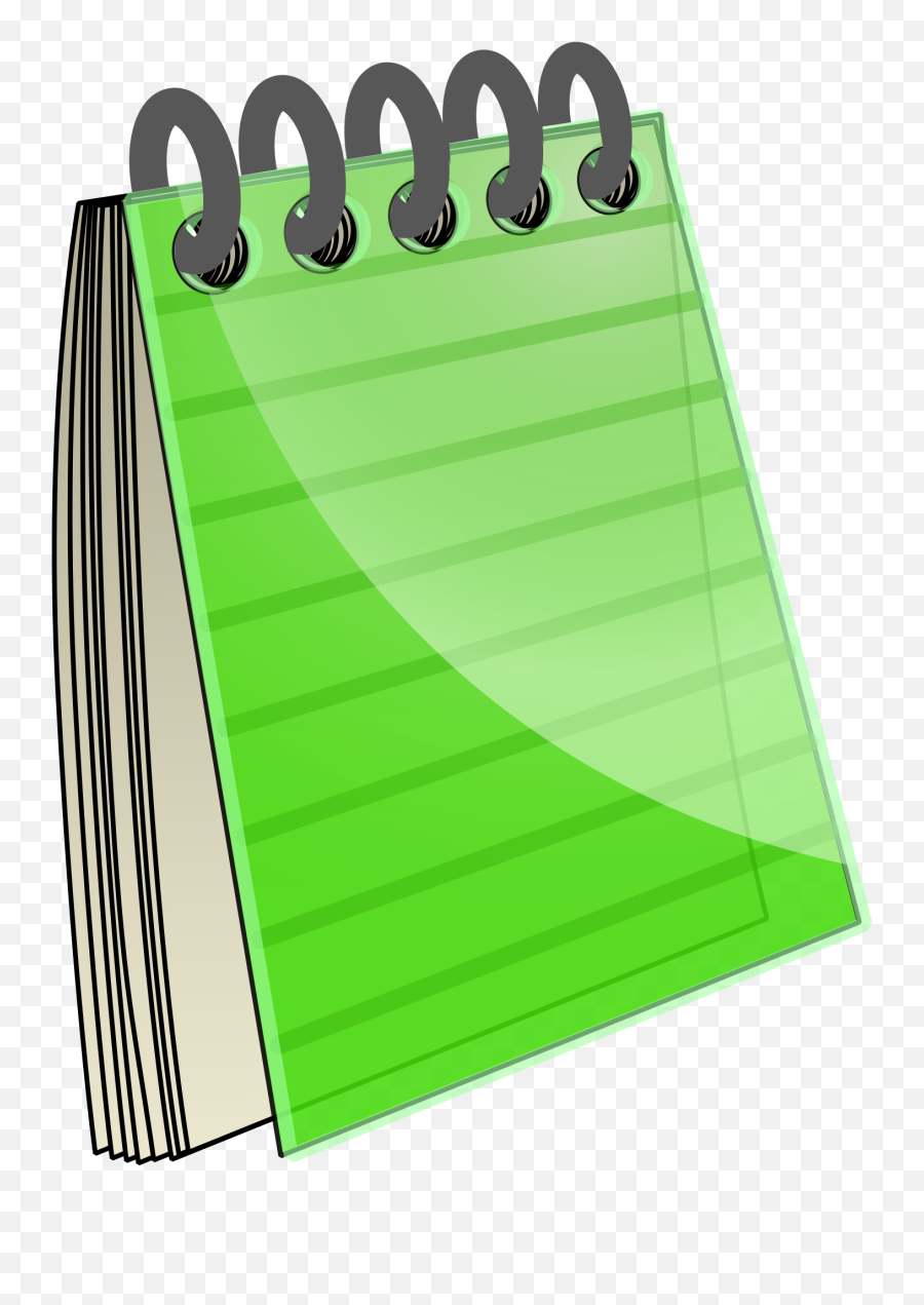 Download Notebook Clipart - Background Note Book Green Emoji,Notebook Clipart