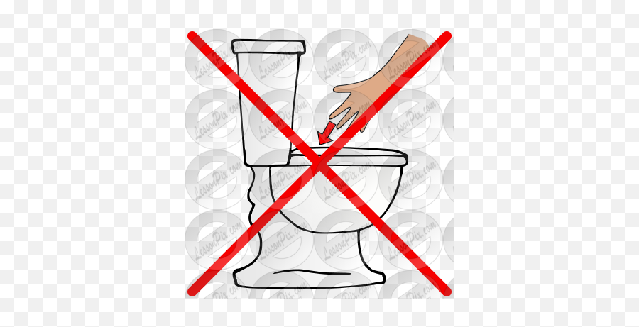 No Hand In Toilet Picture For Classroom - No Hands In Toilet Emoji,Toilet Clipart