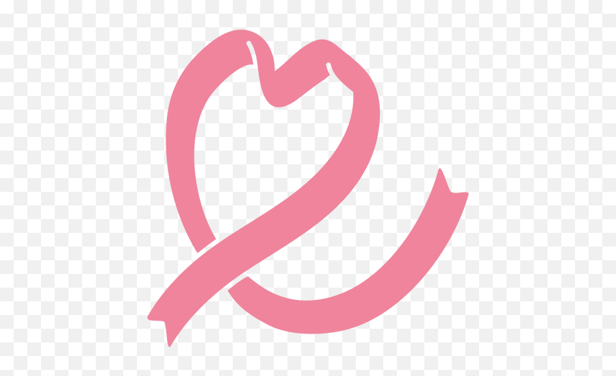 Heart Pink Ribbon Style Illustration - Transparent Png U0026 Svg Coração Fita Rosa Png Emoji,Pink Ribbon Png