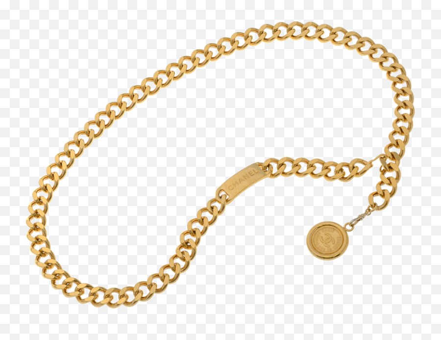 Cc Logo Medallion Chain Belt U2013 Lxrandco Usa - Cd Icon Necklace Dior Emoji,Chain Logo